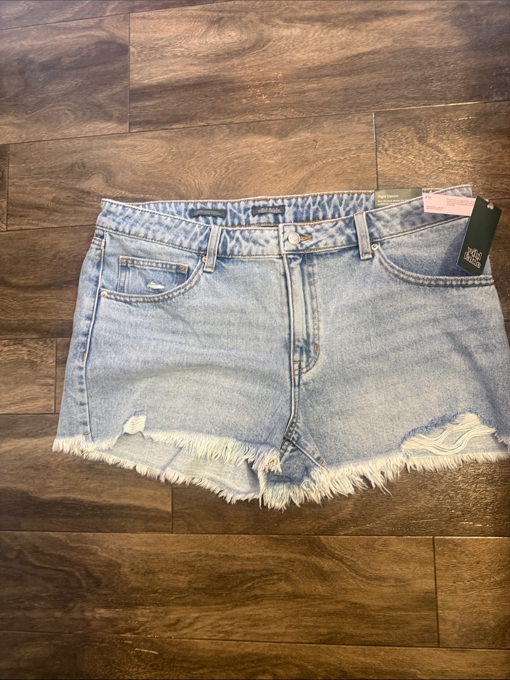 wild fable Light Wash Distressed Denim Shorts